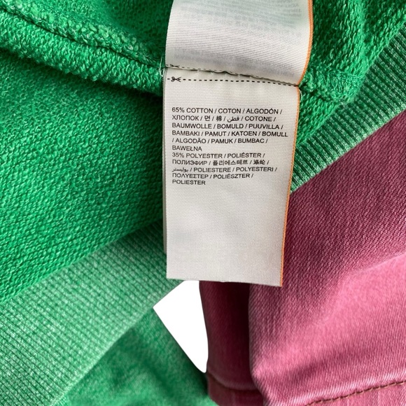 Superdry Orange Label Co. Green Zip up Hoodie Size XL - Picture 3 of 4